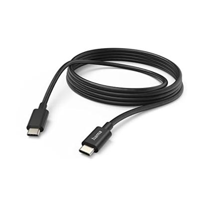 Hama 00201593 USB-laadkabel USB 2.0 USB-C stekker, USB-C stekker 3.00 m Zwart Torsievrij Hama 00201593 USB-laadkabel USB 2.0 USB-C stekker, USB-C stekker 3.00 m Zwart Torsievrij