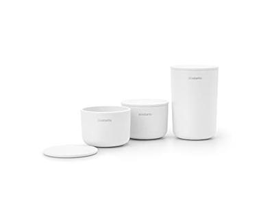 Brabantia opbergbakjes set van 3 white