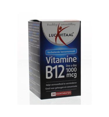 Lucovitaal Vitamine B12 1000mcg Kersensmaak 30Tabletten