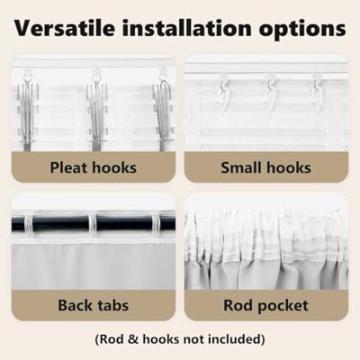 VidaXL Zwart-out gordijnen met ringen 2 pcs bleekgrijs 245 x 140 cm