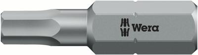Wera 840/1 Z Zeskant BO Bits met Boring, 4.0 mm x 25 mm - 1 stuk(s) - 05056344001