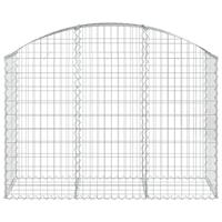 Schanskorf gewelfd 150x50x100/120 cm gegalvaniseerd ijzer - thumbnail