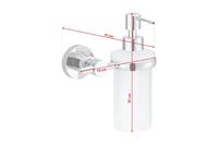tesa LOXX 40281-00000-00 Zeepdispenser 200 ml Chroom (glanzend), Wit (gesatineerd) - thumbnail