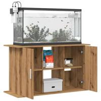 Aquariumstandaard 101x41x58 cm bewerkt hout artisanaal eiken - thumbnail
