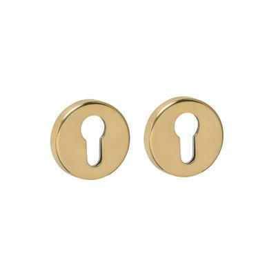 Intersteel cilinderrozetten verdekt ø53x9mm - PVD messingkleur