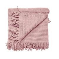 Selien 200 b 150 cm oudroze plaid Unique Living - Unique living - thumbnail