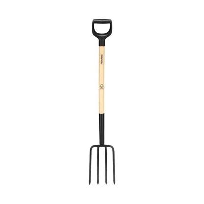 Fiskars solid spitvork met houten steel fsc - 1070676 Fiskars solid spitvork met houten steel fsc - 1070676