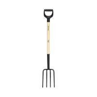 Fiskars solid spitvork met houten steel fsc - 1070676 - thumbnail
