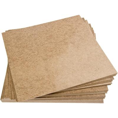 Masonite platen, afm 30x30x0,25 cm, 20 stuk/ 1 doos