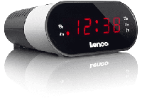 Lenco cr-07 wekkerradio wit - thumbnail