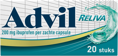 Advil Reliva liquid caps 200mg 20 Capsules