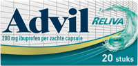Advil Reliva liquid caps 200mg 20 Capsules - thumbnail