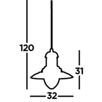 Searchlight HanglampFisherman Ø 32cm - 4301SS - thumbnail