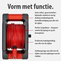 Brennenstuhl Professional Bouwplaats kabelhaspel | KA 3110 5 | IP44 | 33m | H07BQ-F 3G1.5 - 9201330210 - thumbnail