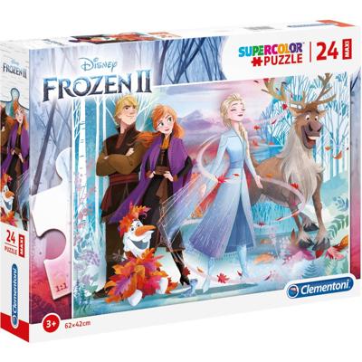 Clementoni legpuzzel super color maxi frozen ii, 24st.