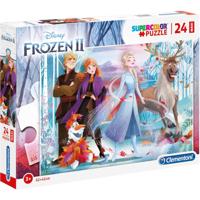 Clementoni legpuzzel super color maxi frozen ii, 24st. - thumbnail