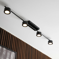 Nordlux Design plafondlampClyde 4-lichts zwart - 2213530103 - thumbnail
