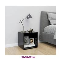 Tv-meubelen 4 st 37x35x37 cm spaanplaat grijs - thumbnail