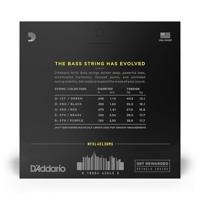 D&apos;Addario NYXL45130MS Fanned Fret Bass Strings 5-snarige multiscale bassnaren - thumbnail