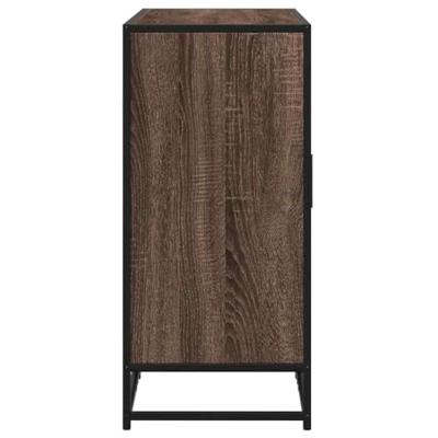Dressoir 92x35x76 cm bewerkt hout bruin eikenkleurig