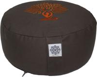 Green Tree Meditatiekussen grijs/oranje (1 st) - thumbnail