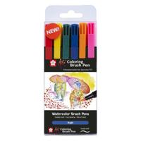 Sakura koi coloring brush pen set bright, 6 kleuren - thumbnail