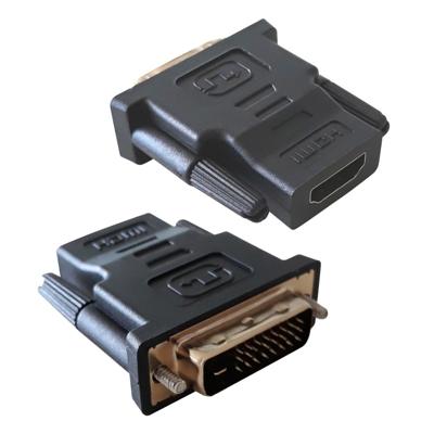 Techly DVI-D - HDMI M/F DVI-D HDMI Zwart kabeladapter/verloopstukje - [IADAP-DVI-HDMI-F]