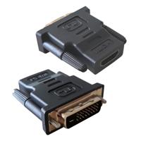 Techly DVI-D - HDMI M/F DVI-D HDMI Zwart kabeladapter/verloopstukje - [IADAP-DVI-HDMI-F] - thumbnail