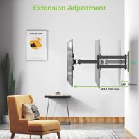 Techly ICA-PLB 136M tv-bevestiging 139,7 cm (55") Zwart - thumbnail