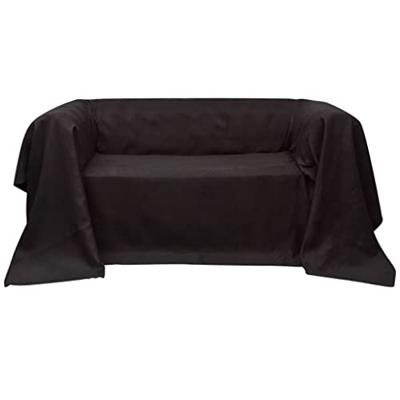 VidaXL Bankhoes microsuede bruin 140 x 210 cm VidaXL Bankhoes microsuede bruin 140 x 210 cm