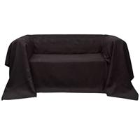 VidaXL Bankhoes microsuede bruin 140 x 210 cm - thumbnail