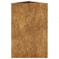 VidaXL Plantenbak driehoekig 50x43x75 cm weervast staal - thumbnail