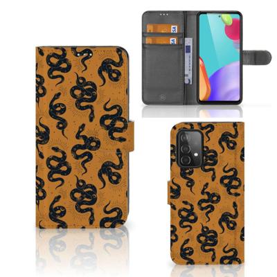 Telefoonhoesje | Met pasjeshouder | voor Samsung Galaxy A52 Snakes