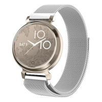 By Qubix - Milanese bandje - Zilver - Compatible met Garmin Lily 2 - Compatible Garmin bandje - thumbnail