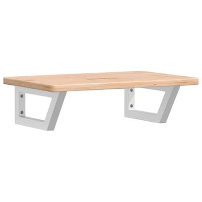 Badkamer wandschap staal en massief eikenhout