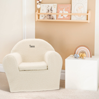 Teddy kinderstoel met naam - Wit - thumbnail