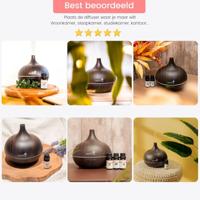 Dewdrop aroma diffuser zwart 400ml - thumbnail