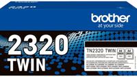 Brother TN-2320TWIN tonercartridge 1 stuk(s) Origineel Zwart - thumbnail