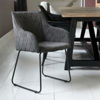 Rivièra Maison Eetkamerstoel 'Frisco Drive' Italian Rib, kleur Mocha - thumbnail