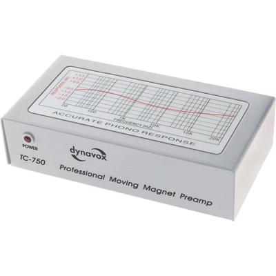 Dynavox TC-750 Pro Zilveren Voorversterker MM-systemen, 2 Kanalen