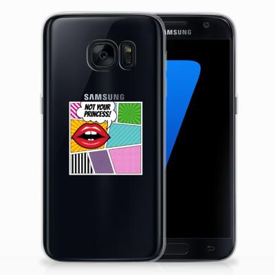 Samsung Galaxy S7 | Sillicone Back Cover | Popart Princess Samsung Galaxy S7 | Sillicone Back Cover | Popart Princess