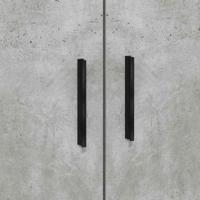 Opbergbedframe met opslag Betongrijs 80 x 200 cm Bewerkt hout - thumbnail