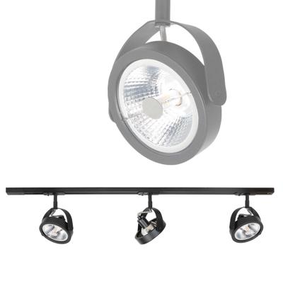 Highlight Railsysteem Trackline 100 cm + 3 Malta spots zwart Highlight Railsysteem Trackline 100 cm + 3 Malta spots zwart