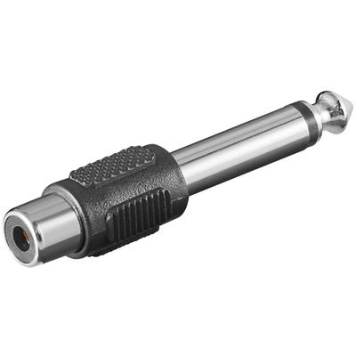 Audio-adapter cinch-koppeling - klinkstekker mono 6,35 mm