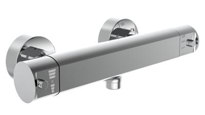 VITA thermostatische mengkraan douche, chroom keramisch ½" ventiel bovenstuk uitwisselbaar thermostaat element temperatuurschaal veiligheidsstop op 38°C Innovatieve Keep-Cool technologie bes VITA thermostatische mengkraan douche, chroom keramisch ½" ventiel bovenstuk uitwisselbaar thermostaat element temperatuurschaal veiligheidsstop op 38°C Innovatieve Keep-Cool technologie bes