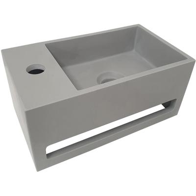 Wiesbaden Julia - Fontein - Links - 35x20x16cm - Solid Surface Betonlook
