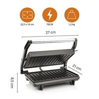 Elektrische Barbecue Tristar GR-2650 Zwart 700 W - thumbnail