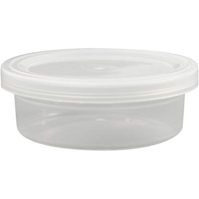 Creativ Company Plastic potje met deksel, h: 24 mm, d 68 mm, 45 ml, 20 stuk/ 1 doos