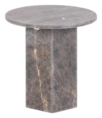 Bendt Ronde Bijzettafel 'Lasonya' Marmer, 50cm, kleur Bruin Bendt Ronde Bijzettafel 'Lasonya' Marmer, 50cm, kleur Bruin