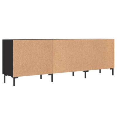 Tv-meubel 150x30x50 cm bewerkt hout zwart Tv-meubel 150x30x50 cm bewerkt hout zwart